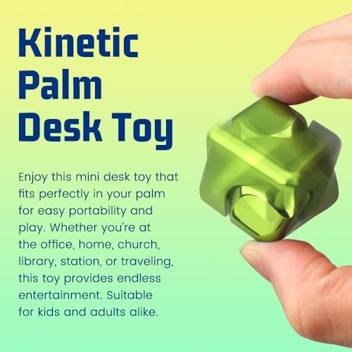 Dilabnba Fidget Spinner Cube Toy for Boys 3-12 Kids Adults, Fidget Block Figner Spinner Focus 2 in 1 Spinning, Mini Easter Basket Stuff Desk Relaxing EDC Toy (Green)