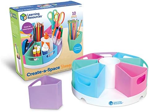 Learning Resources Create-a-Space Storage Center, Pastel