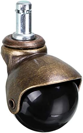 Skelang 2" Grip Ring Caster, Swivel Vintage Ball Caster, Rolling Furniture Wheel for Furniture, Old Dinning Chair, Office Chair, Pack of 4