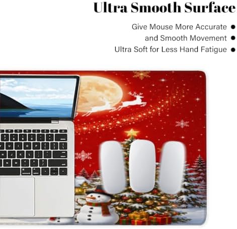 Christmas Large Mouse Pad Non-Slip Rubber Long Gaming Desk Mat