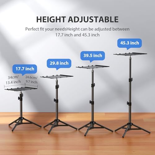 Projector Stand Tripod, Portable Height Adjustable Laptop Stand