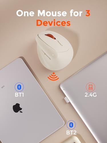 DAREU Ergonomic Vertical Wireless Mouse for Small Hands