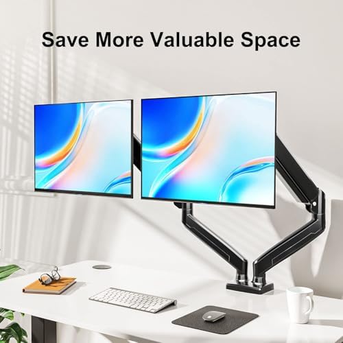Dual Monitor Mount Fits 13-32" Computer Screen, Dual Monitor Arm