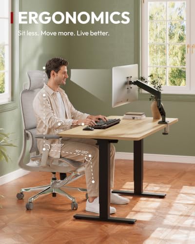 SANODESK 1'' Thick One-Piece 60 x 24'' Height Adjustable Standing Desk