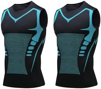 Compression Shirt Men Slimming Body Shaper Vest Crewneck Workout Tank Top