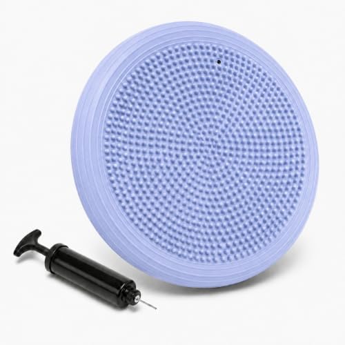 Hanstuten Wobble Seat Cushion Balance Disc - Rubber Wiggle Seat for Active Sitting, Office Desk Chair, and Core Strength Training