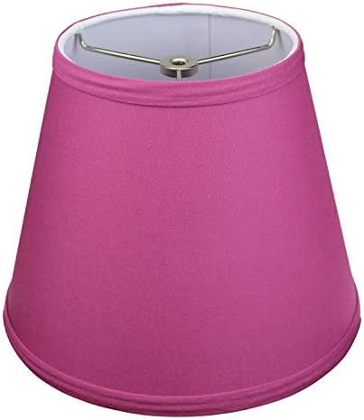 FenchelShades.com Lampshade 6" Top Diameter x 10" Bottom Diameter x 8" Slant Height 6x10x8" with Spider Attachment Diameter 0.5 Inch for Lamps with a Harp (Plum)