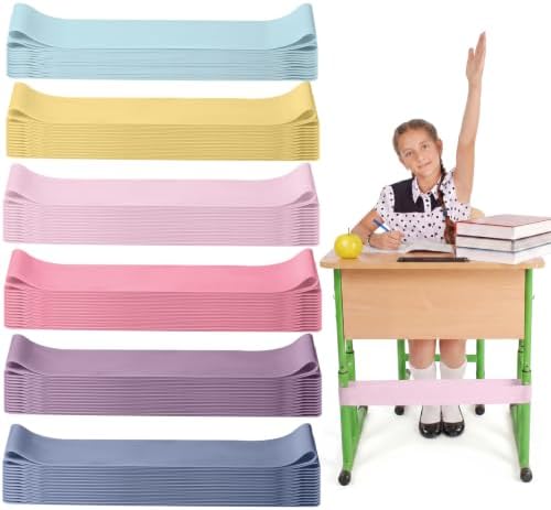 Sratte 48 Pcs Chair Bands for Kids with Fidgety Feet, ADHD Tools,Morandi