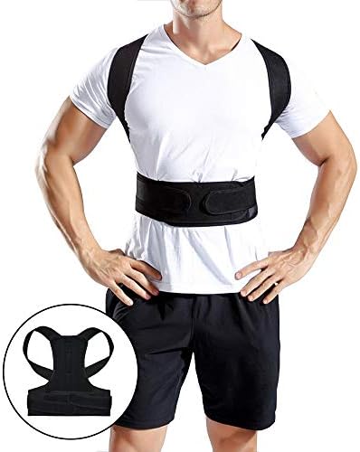 Posture Corrector for Men and Women Adjustable Posture Brace Provides Lumbar & Back Support Shoulder and Clavicle Lower and Upper Back Kyphosis Posture Device.Corrects Slouching & Bad Posture (S)