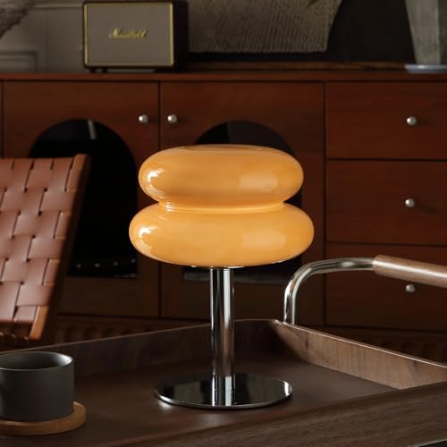 Glivpny Mushroom Lamp Table Lamp, Mid Century Modern Table Lamps (Copper)