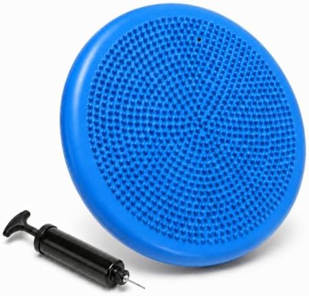 Hanstuten Wobble Seat Cushion Balance Disc - Rubber Wiggle Seat for Active Sitting, Office Desk Chair, and Core Strength Training