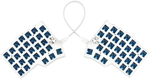 YMDK BORNE Knob Corne4×6 Layout 58 Keys Ergonomic Wired Hot-swap Split MX Mechanical Keyboard South RGB QMK Vial Programmable