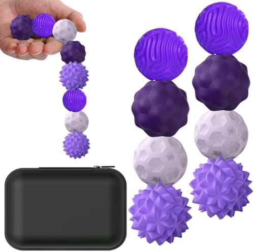 BUSOHA Silicone Magnetic Fidget Balls - 8 Pack Fidget Toys for Adult