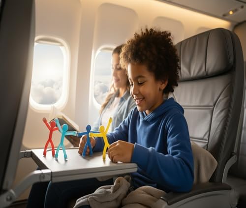 MAGMEN Magnetic Fidget Figures | Travel Toys for Kids (20-Piece Mix)