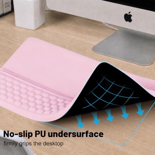 Keyboard Stand with Wrist Rest，Ergonomic Keyboard Riser Holder Lifter Tray