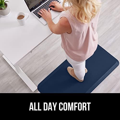 GORILLA GRIP Cushioned Antifatigue Kitchen Mat for Floor, 70x24, Navy