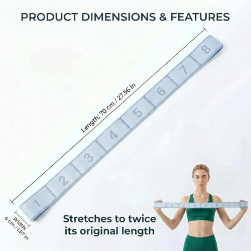 Resistance Bands for Legs: Numbered Stretch Bands for Exercise Yoga