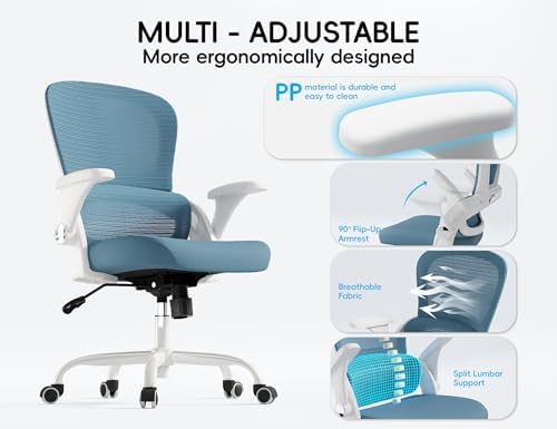 TRALT Office Chair - Ergonomic Office Chair with Back Support for Adults