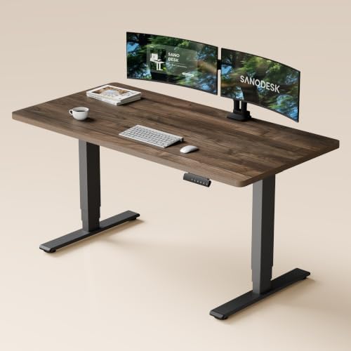 SANODESK Dual Motor Standing Desk 220lbs Height Adjustable Desk