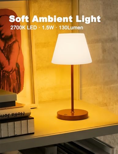WEILAILUX Small Outdoor Table Lamp, Shower Lamp Waterproof (Mini Wood)