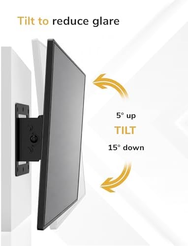Mount-It! Tilting TV Wall Mount for 24-43 Inch TVs Low Profile