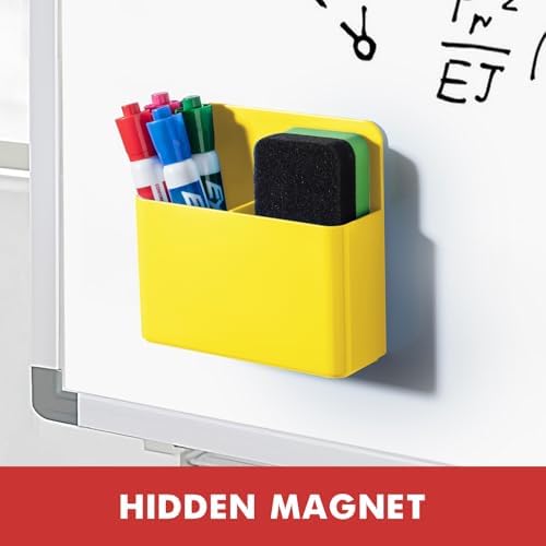 BEYGORM Plastic Magnetic Pen Holder, Powerful Magnet, 2 Pack