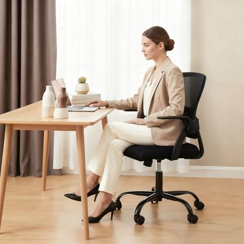 DUMOS Ergonomic Home Office Chair, Lumbar Support Desk Chair