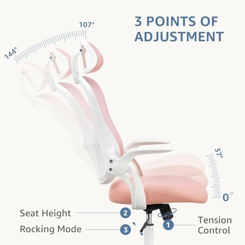 DUMOS Ergonomic Office Chair, Desk Computer Chair, Lumbar Support