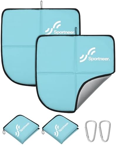 Sportneer Sitting Pad, Lightweight Waterproof Folding Seat Pad for Backpacking, 15.75'' x 15.75'' Portable Camping Seat Mat for Hiking, Picnics & Outdoor Use