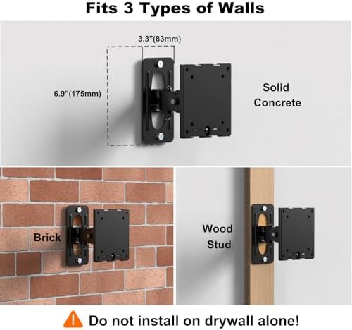 Monitor Wall Mount for 17–49 Inch inch Flat/Curved Ultrawide Screens