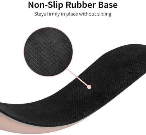 Bloss 2 Wrist Rest Support for Mouse Pad & Keyboard Set, Ergonomic Design Wrist Support Pad for Keyboard, Soft Memory Foam Desk Pads Support Hand and Arm Easy Typing Pain Relief - Beige