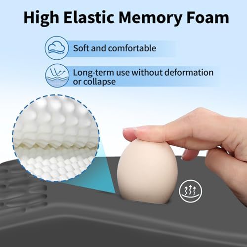 YIWEI Ergonomic Mouse Pad with Wrist Rest for Carpal Tunnel Pain Relief