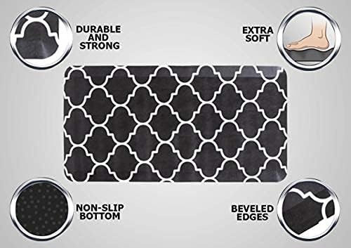 Mabel Home Anti Fatigue Floor Mat- 3 Size(20x32 & 20x39 & 24x70),16 Colors - Standing Desk Mat-Kitchen Floor Mat-Stain ResistantHome Non-Slip Bottom, Extra Soft (Diamond, 20" x 39")