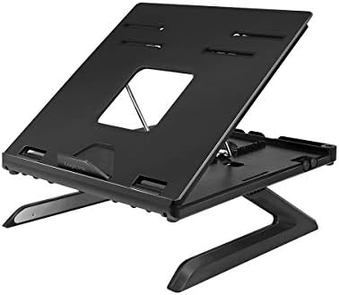 LogiLink AA0133 Notebook Stand with Smartphone Holders, Suitable for 10-15.6 Inch Laptops and Tablets, Black