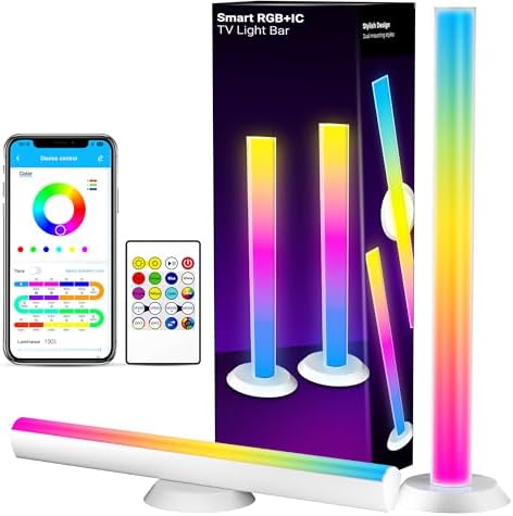 TJOY Smart Light Bar, RGB Desk Lights for Gaming, TV Backlight, Music Sync