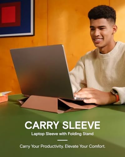 MOFT Laptop Carry Sleeve with Stand &Smart Storage for 13" Laptop for Work