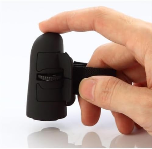 Mini Finger Mouse,Small Bluetooth Finger Ring Mouse Handheld Pocket Ring Mice Ergonomic Portable Wearable Optical Remote Control Mice for Office Home Gaming Computer Laptop Tablet Smartphone-Black