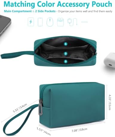HYZUO 13 Inch Laptop Case Sleeve Bag with Adjustable Stand, Dark Green