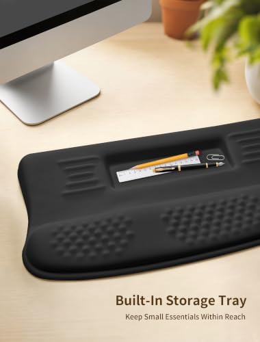 Ergonomic Keyboard Wrist Rest Pad with Wrist Support Black