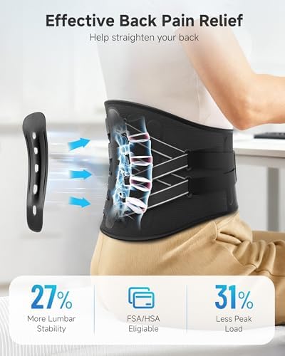 Back Brace for Lower Back Pain,Lumbar Support Belt for Men & Women