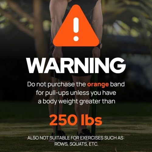 Pull Up Assistance Resistance Bands - Long Loop Power Bands for Men and Women - Strength Power Flexibility Training at Home & Gym - Ebooks & Workout Chart Included by Iron Core Fitness