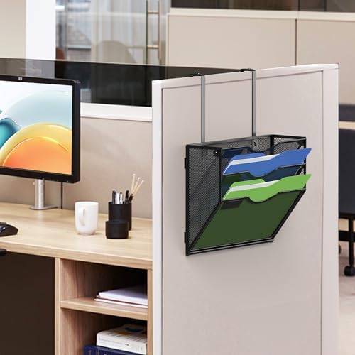 Kuntine.B Wall File Organizer Office Hanging Magazine Holder Wall File Organizer for Office Home