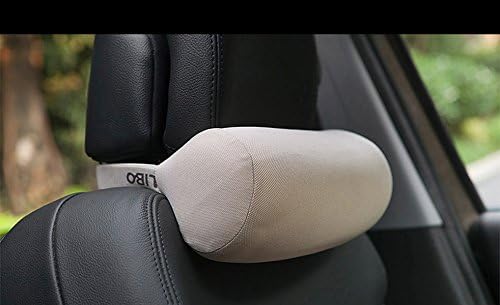 ALIBO Soft Memory Foam Pillow Office Chair Recliner Cervical Roll Pillow Office Chair Recliner Round Neck Rest Bloster Headrest Supports Travel Neck Cushion Beige 1 Piece