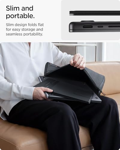 Spigen Slim Fold Portable Standing Desk Laptop Stand Foldable