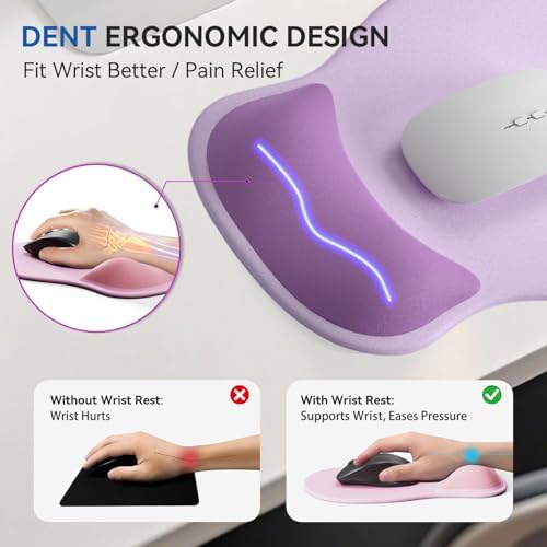 Ergonomic Mouse Pad with Wrist Rest Cute Mousepad Wrist Support