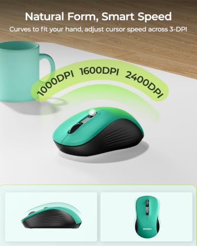 seenda COE200 Wireless Bluetooth Keyboard and Mouse Combo with Wrist Rest