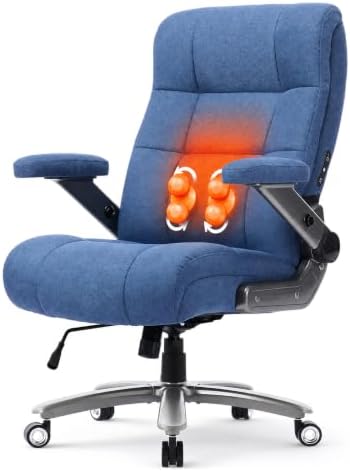 Big and Tall Office Chair with Massage and Heat