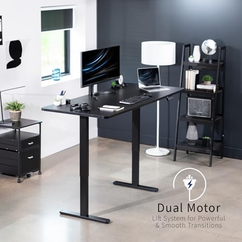 VIVO Black 71 x 30 in Standing Desk, DESK-KIT-E2B7B