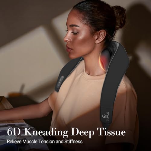 CuPiLo Cordless Neck Massager with Heat & Remote Control, 2026 Upgraded
