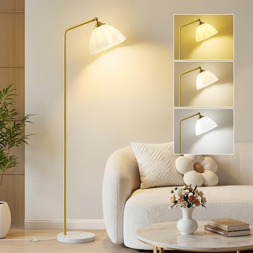 GyroVu Floor Lamps for Living Room, 63" Modern Tall Standing Lamp, 3CCT